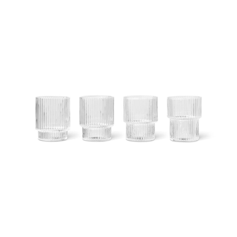 Ripple Glas Lille 6ml Sæt af 4 Klar
