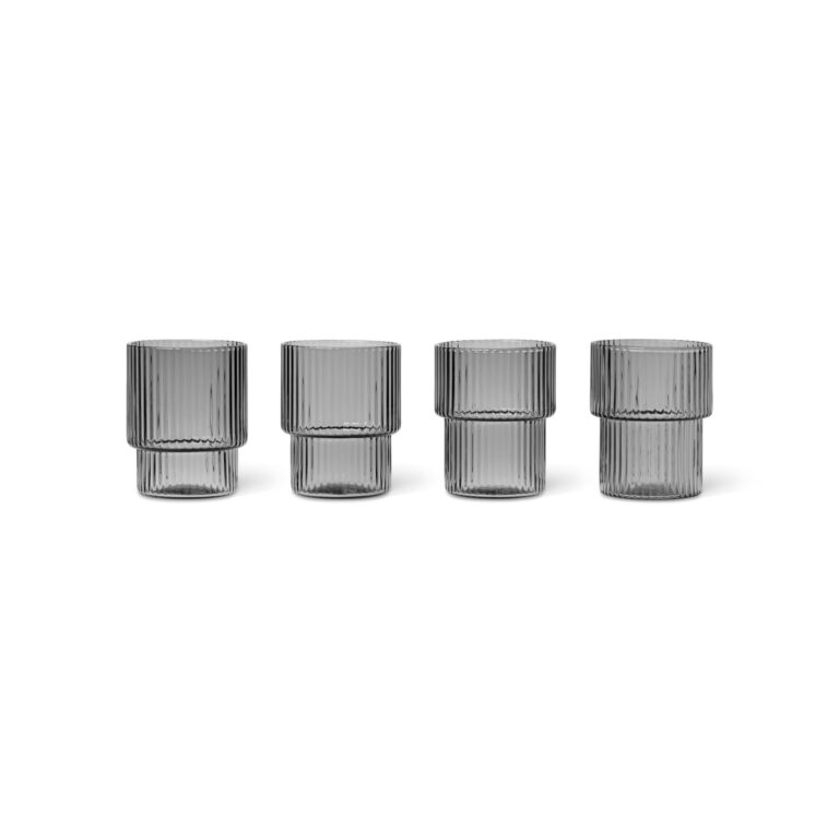 Ripple Glas Lille 6ml Sæt af 4 Røget