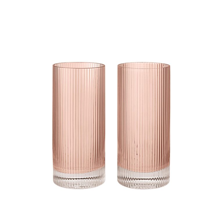 Ripple Highball-glas sæt med 2 Blush