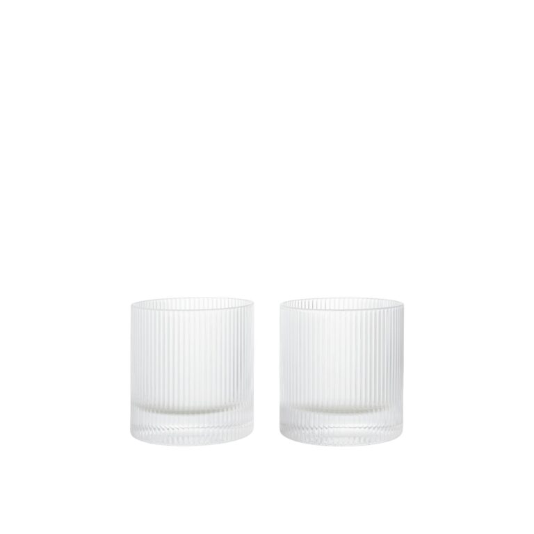 Ripple Tumbler Glas 25cl Sæt af 2 Klar