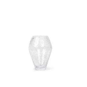 Ro Collection Crushed Glass Vase Lille Klar