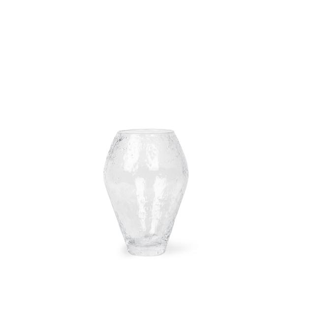Ro Collection Crushed Glass Vase Lille Klar