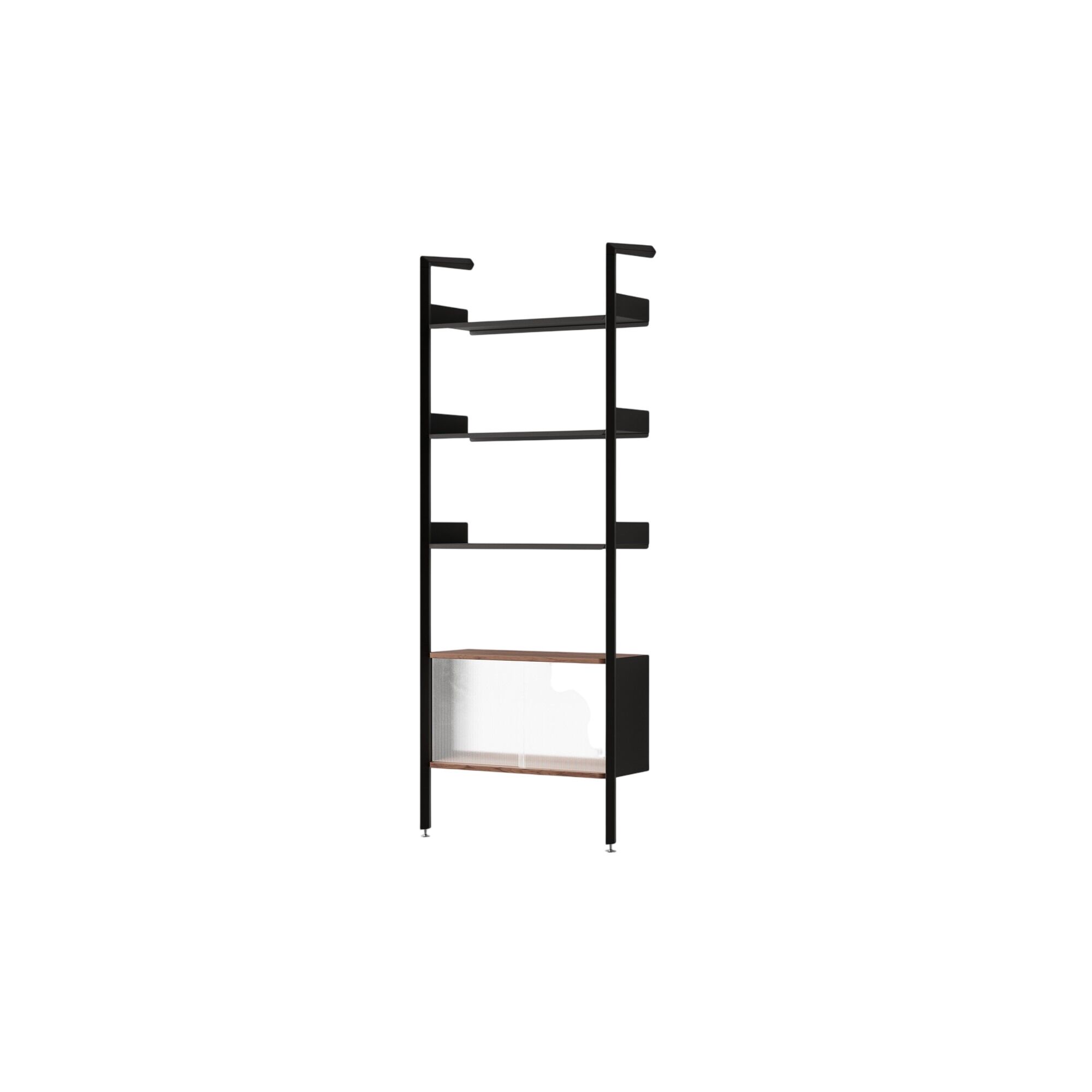 Rombe Full Bay IF3 Cabinet Reol Lakeret Valnød/Antracit
