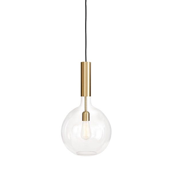 Rosdala Stor Pendel - Klart Glas & Slebet Messig