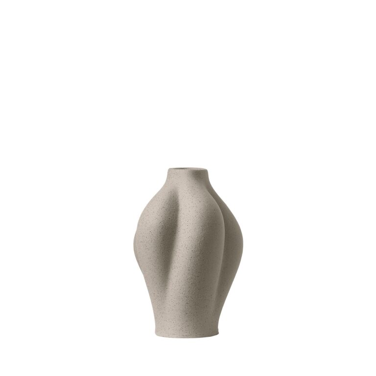 SALTARE Vase Ø15 Lys Taupe