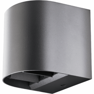 SG Artes Round udendørs væglampe, 2700K, grå