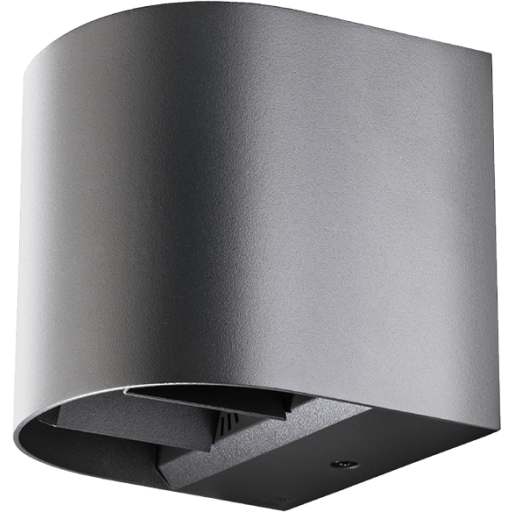 SG Artes Round udendørs væglampe, 3000K, grå