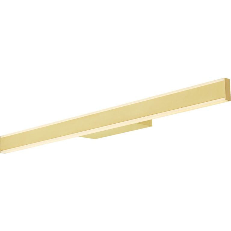 SLV One Linear væglampe, messing, 70 cm