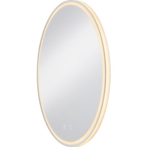 SLV Trukko spejl med lys, Ø60 cm