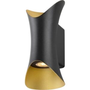 SLV modela væglampe, sort/guld