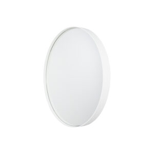 SPINDER DESIGN rund Donna vægspejl - spejlglas og hvid stål (Ø60)