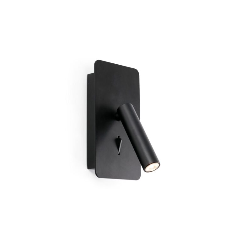 SUAU Væglampe Med USB Mat Sort