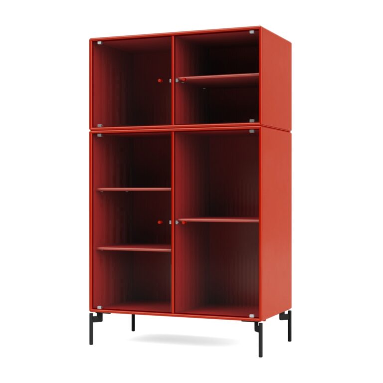 Selection RIPPLE III Vitrineskab 145-Rosehip/03-Sort