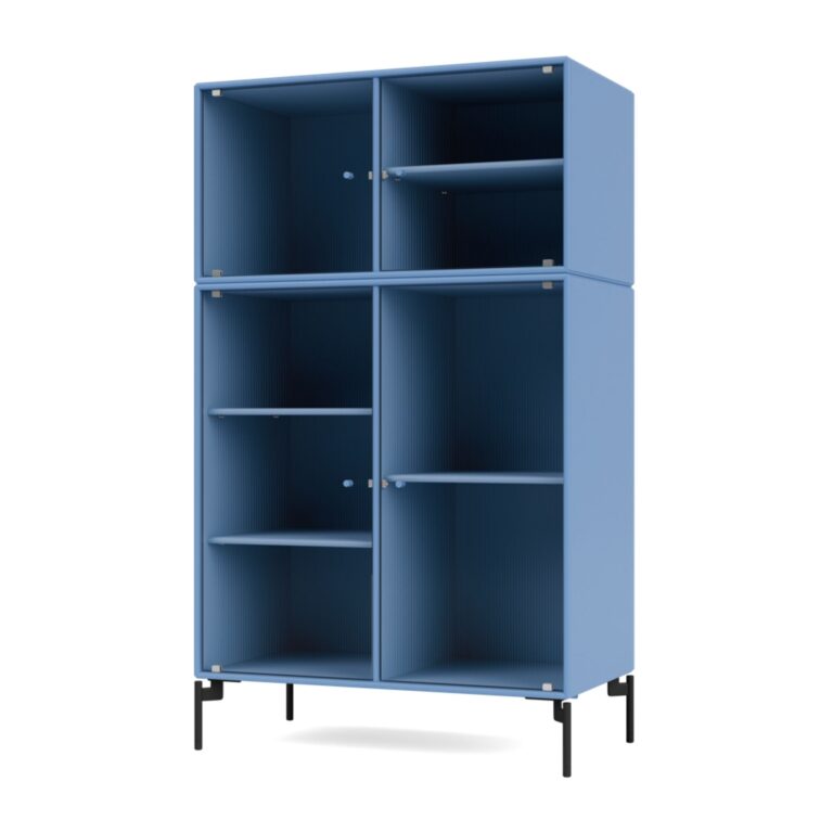 Selection RIPPLE III Vitrineskab 154-Azure/03-Sort