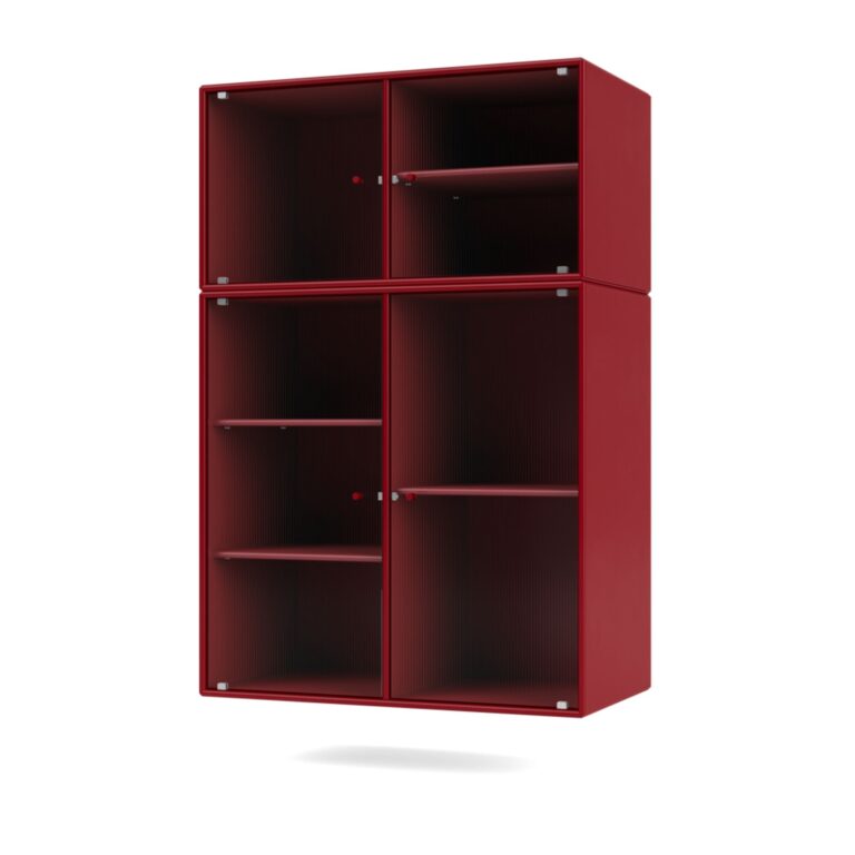 Selection RIPPLE III Vitrineskab 165-Beetroot