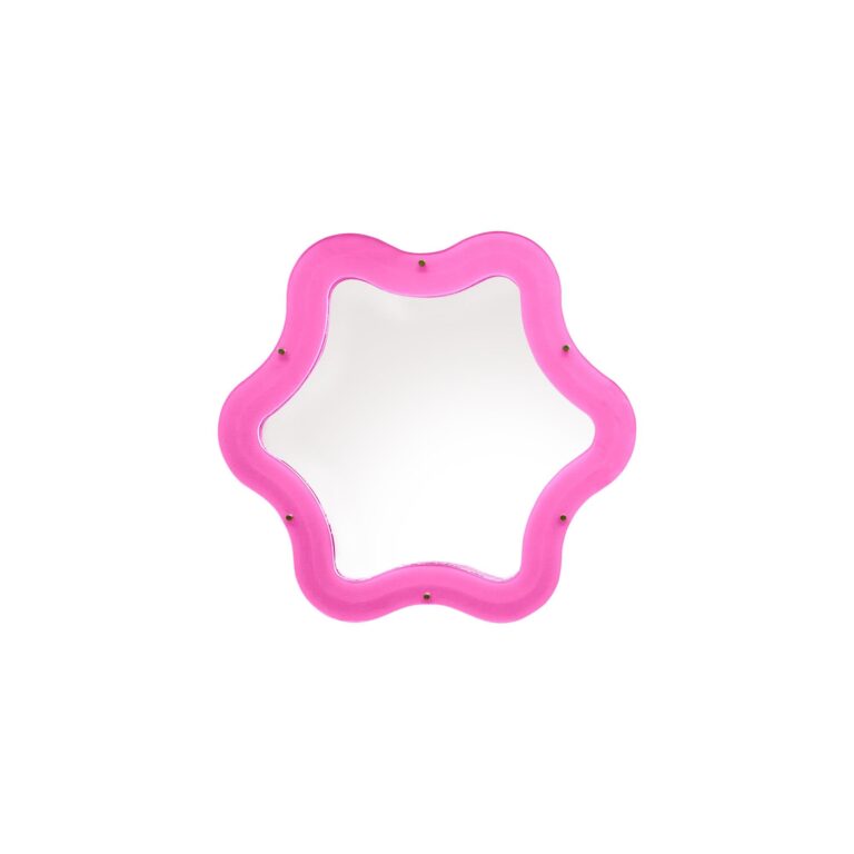 Seletti Supercurve Tiny Flower Spejl Pink