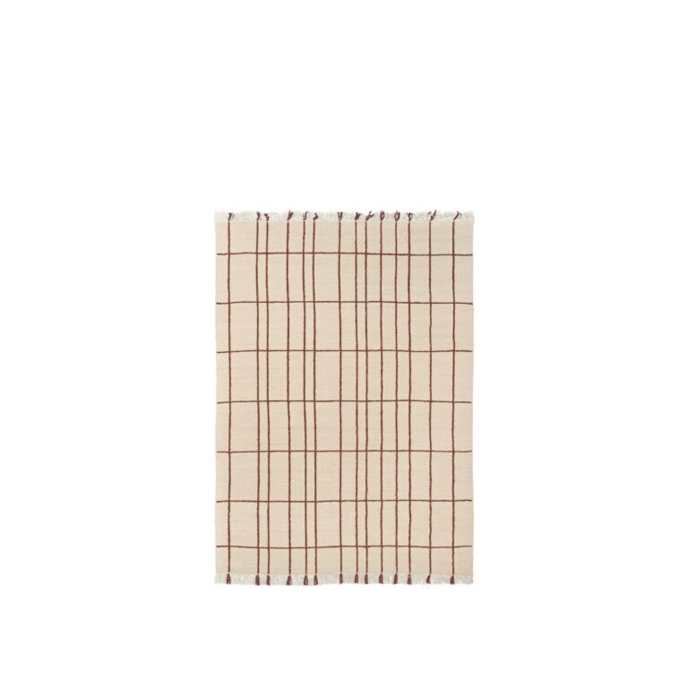 Sen Gulvtæppe 140x200 Parchment/Kastanje