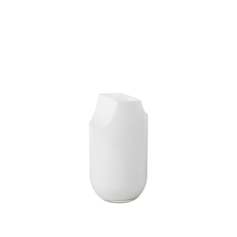 Serif Vase Lille Opal Hvid