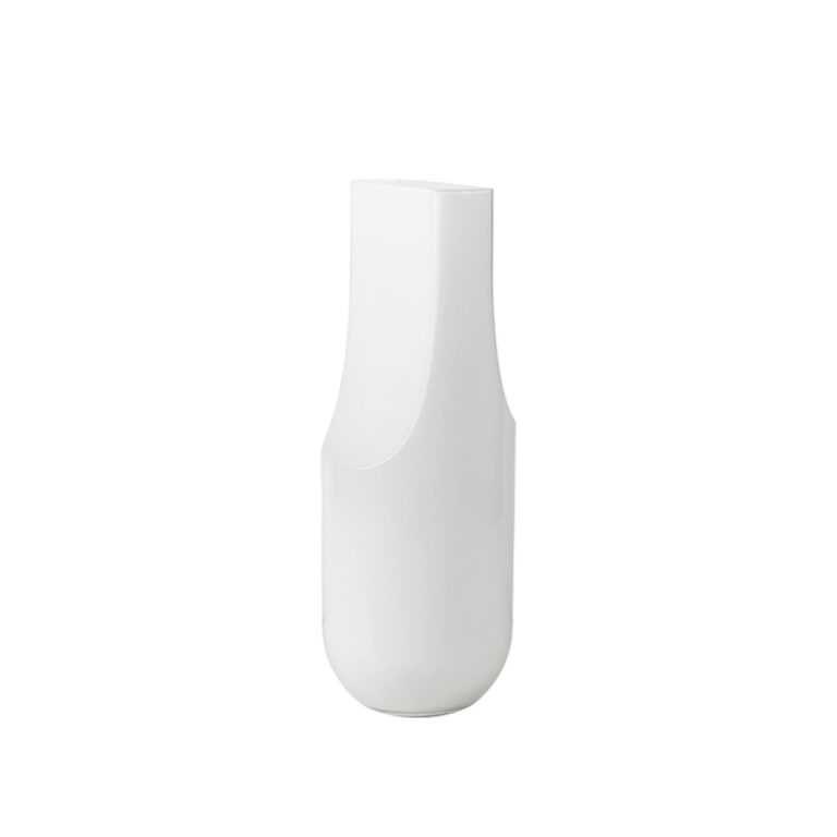 Serif Vase Stor Opal Hvid