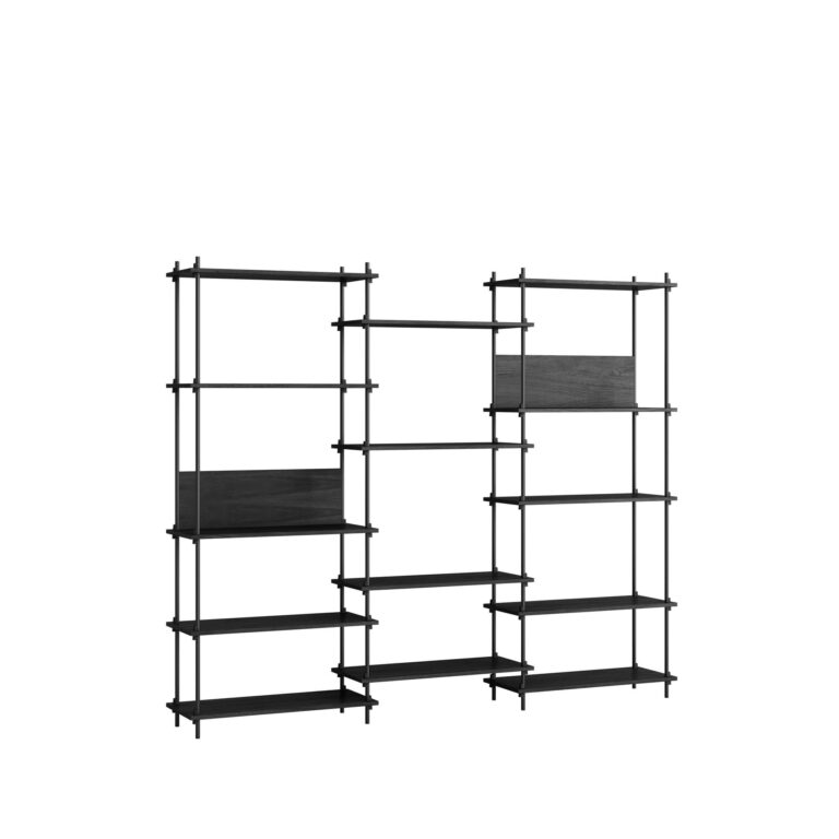 Shelving Wide Reol Høj Sort/Sort