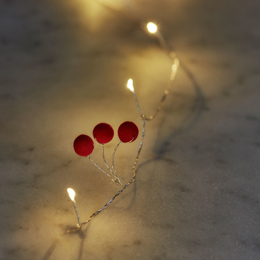 Sirius Dolly lyskæde, rød