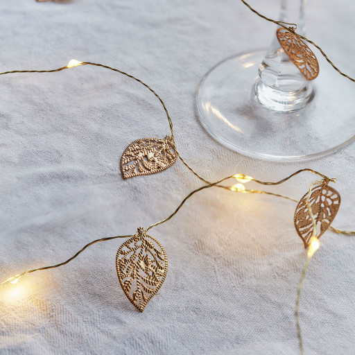 Sirius Marlin lyskæde med blade