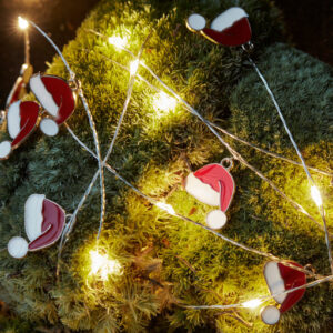 Sirius Nille lyskæde med nissehuer
