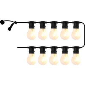 Sirius Tobias udendørs lyskæde, klare pærer, startsæt