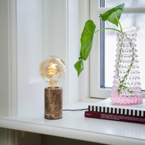 Siv Marble bordlampe, brun