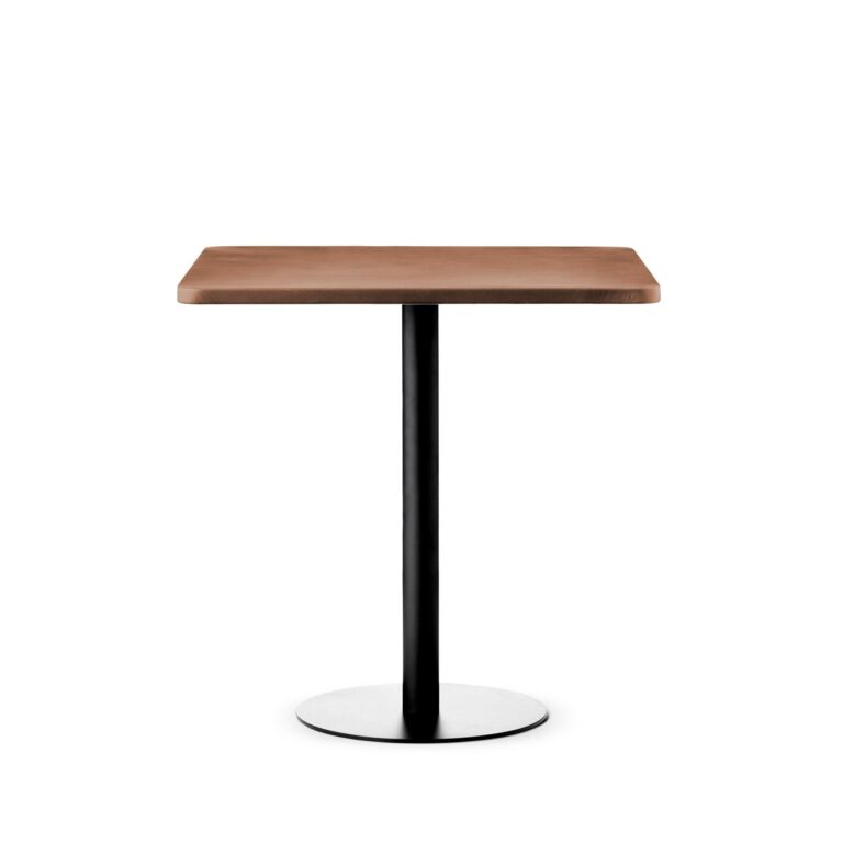 Skins Sofabord 74x74 Sort/Brandy