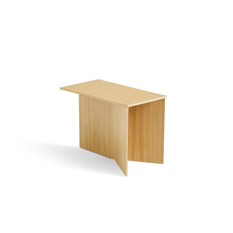 Slit Wood Sofabord Oblong Lakeret Egetræ