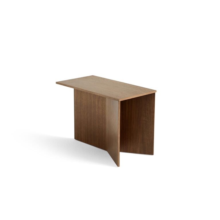 Slit Wood Sofabord Oblong Lakeret Valnød