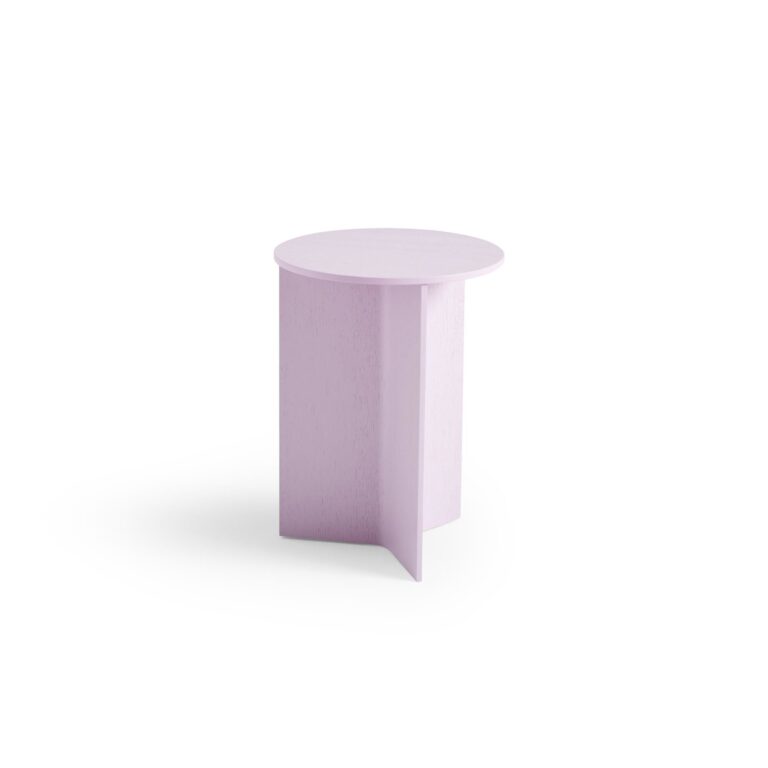 Slit Wood Sofabord Rundt Ø35 Pink