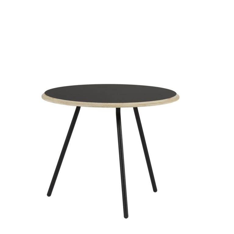 Soround Sofabord Sort Laminat Ø60 H49