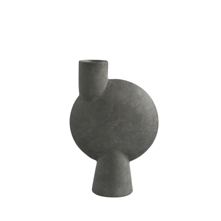 Sphere Vase Bubl Stor Mørkgrå