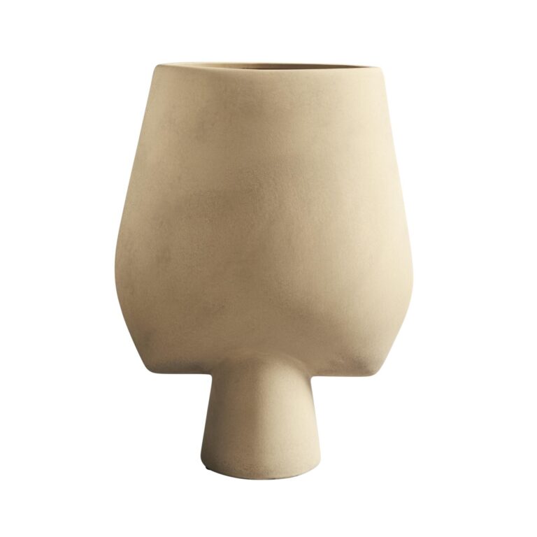Sphere Vase Square Hexa Sand