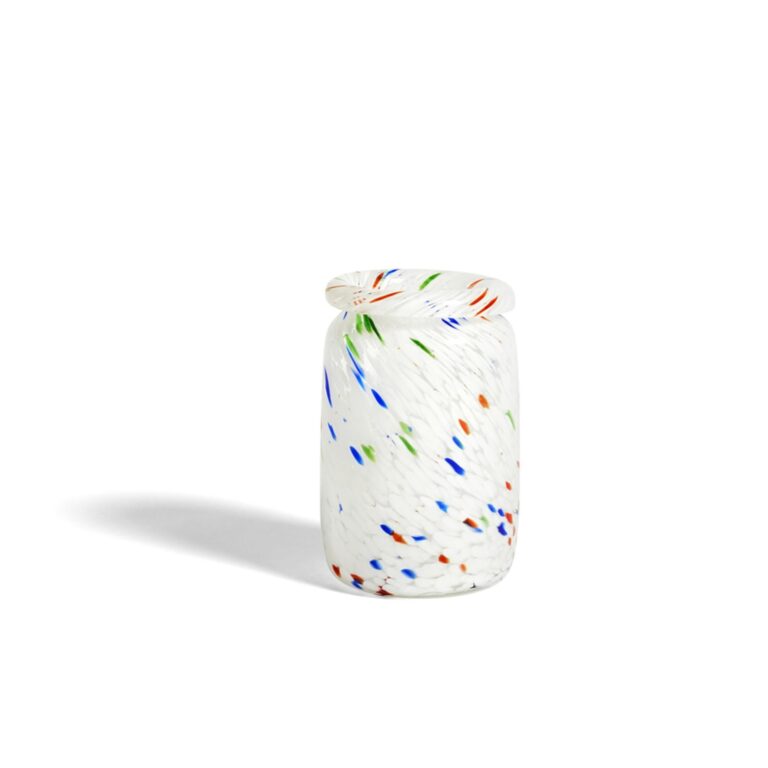 Splash Roll Neck Vase Medium Hvid