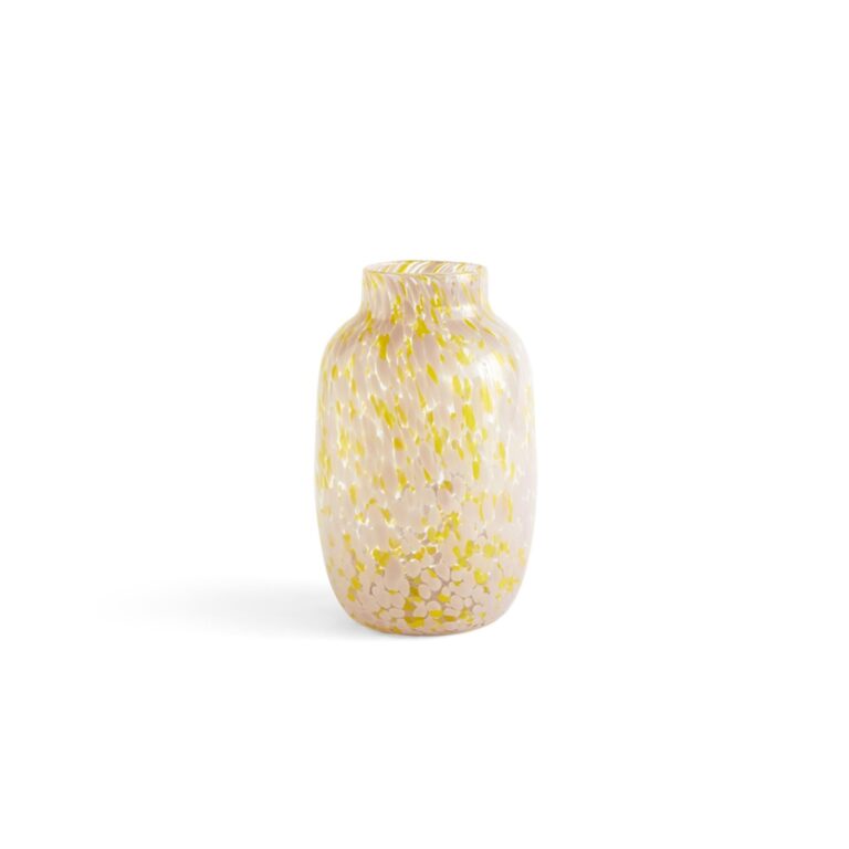 Splash Round Vase Stor Lysepink/Gul