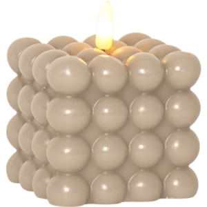 Star Trading Flamme Dot Bubble LED stearinlys, beige