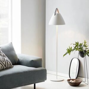 Strap gulvlampe, hvid