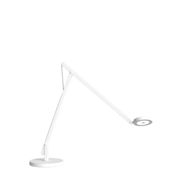 String T1 Bordlampe Mat Hvid/Sølv DTW - Rotaliana