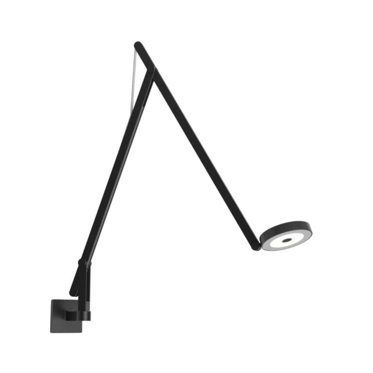 String W1 Væglampe - DTW (Dim-To-Warm) - Mat Sort/Sølv - Rotaliana