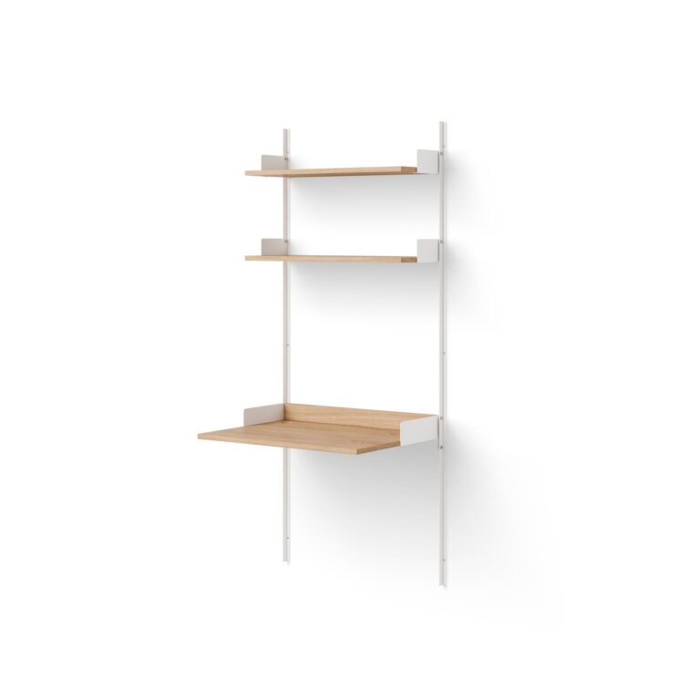 Study Reol 1900 Egetræ/Hvid