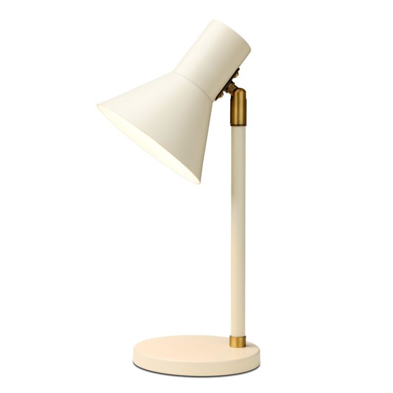 Style Bordlampe Creme Antique