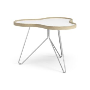 Swedese Flower Sofabord 66x62 Hvid/Eg/Krom