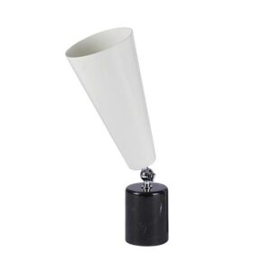 TATO Vox Bordlampe Sort Marmor & Krom/Hvid Lille