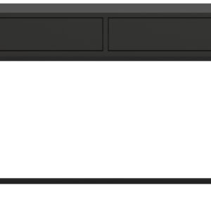 TENZO Lipp konsolbord, m. 2 skuffer - shadow sort spånplade og metal (76x36)