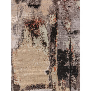 TEPPI 4004A gulvtæppe, rektangulær - multifarvet fløjl stof (180x290)