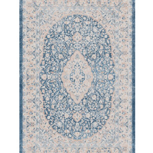 TEPPI 4014A gulvtæppe, rektangulær - multifarvet fløjl stof (160x230)