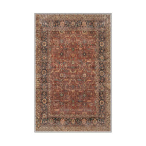 TEPPI Hmnt685 gulvtæppe, rektangulær - multifarvet polyester (60x100)